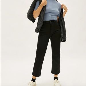 Everlane Straight Leg Crop Black 0 Short